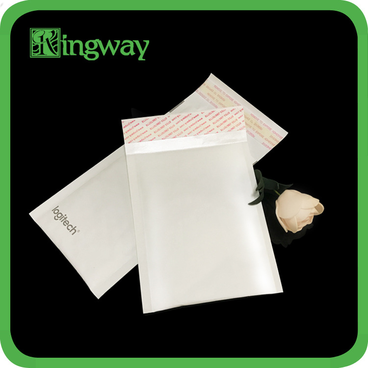 白色牛皮纸共挤气泡袋 物流防震保护信封包装袋样品回寄袋 可印刷