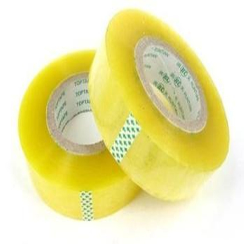 透明f封箱胶印刷胶带透明封箱胶带彩色红色黄色绿色封箱胶文具胶