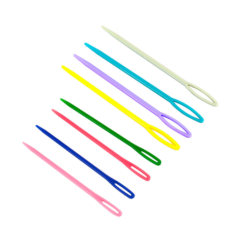 Color plastic needle knitting safety manual DIY needle wool needle eye needle hand sewing needle wrapping needle 0.8g Color plastic needle knitting safety manual DIY needle wool needle eye needle hand sewing needle wrapping needle 0.8g