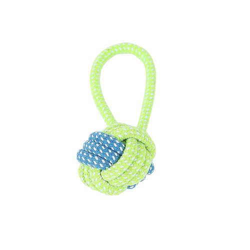 Pet supplies toys, bite-resistant cotton rope toys, teeth cleaning rope knot ball cat and dog toy set wholesale