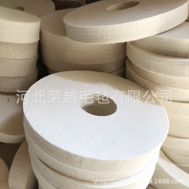 供应国产细毛进口澳毛工业抛光羊毛轮平面抛光轮耐磨抛光毡轮