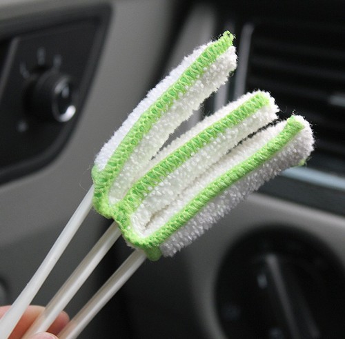 Factory automotive supplies double-head air conditioning brush air outlet brush interior instrument panel cleaning brush soft hair angel brush