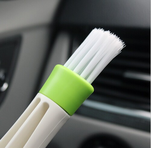 Factory automotive supplies double-head air conditioning brush air outlet brush interior instrument panel cleaning brush soft hair angel brush