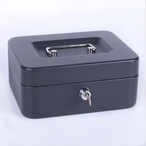 Origin sanding thick metal money box portable money chest with lock cash box storage box organization box dropshipping one piece