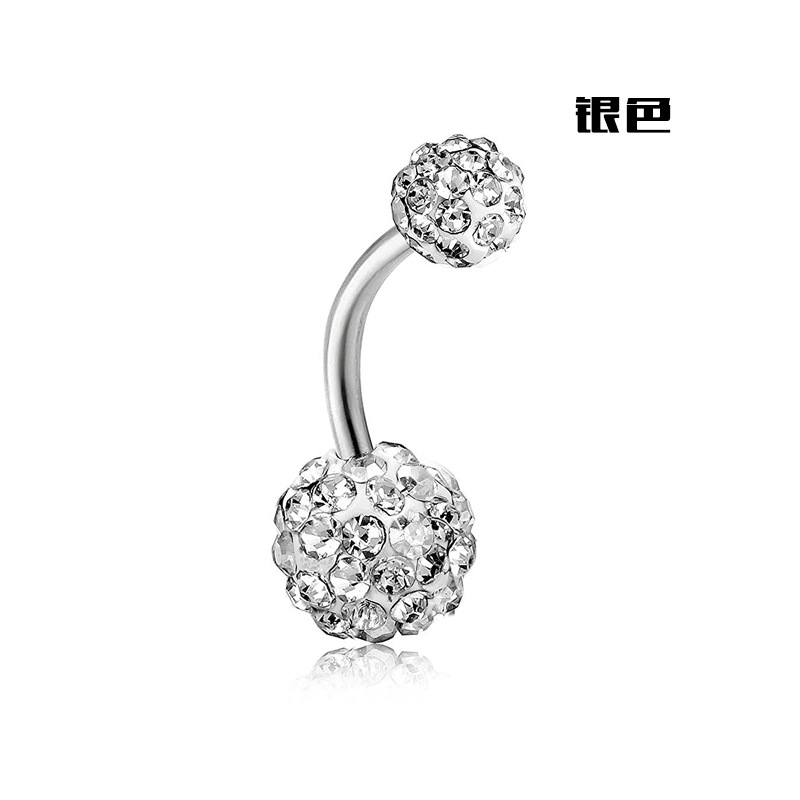 Europäisch-amerikanischer, grenzüberschreitender Wunsch: Modischer Bauchnabelpiercing-Schmuck aus Edelstahl mit Volldiamanten, elegant und hochwertig_voghion.com