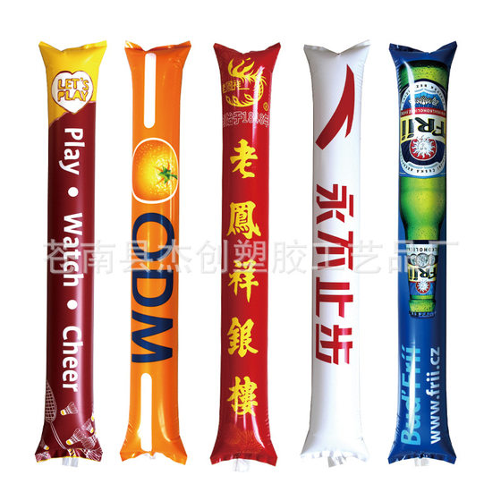 Inflatable stick fuel stick cheerleading stick fans game with light strike Cheer cheer stick advertising custom LOGO