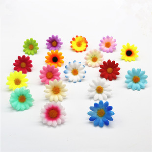 Factory direct sales 4cm simulation small sunflower head small chrysanthemum archway entrance flower head wreath headdress flower wholesale