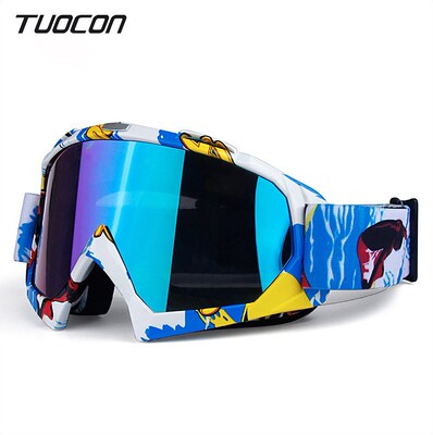 Source factory new pattern Wood shavings motorcycle Goggles Ski Goggles cross-country Goggles cycling Goggles goods in stock