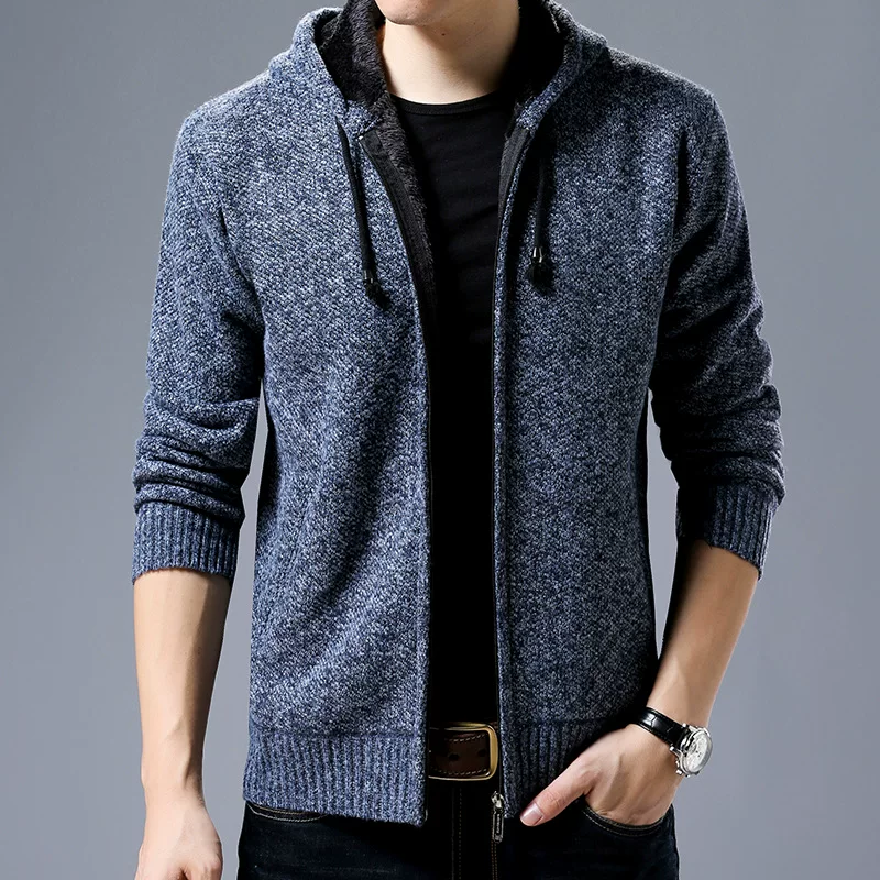Худи с длинным рукавом cardigan-свитер для подростков, средняя пряжа, демисезон