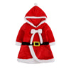 Christmas children's fleece clothing, skirt, dress with hood for princess