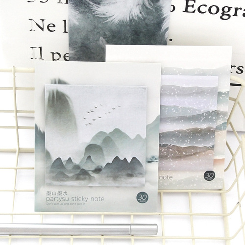 Creative small fresh sticky notes Korean cute sticky notes stationery supplies girly heart note notes N times stickers can be pasted