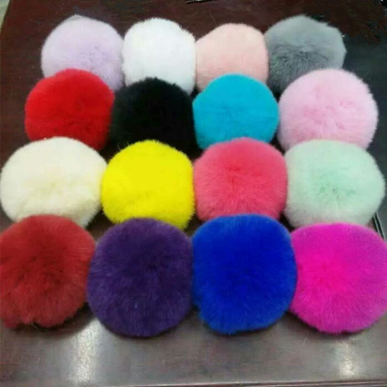 Factory wholesale otter rabbit fur ball 56789cm real Rex rabbit fur ball jewelry mobile phone DIY shoes bag clothing accessories Factory wholesale otter rabbit fur ball 56789cm real Rex rabbit fur ball jewelry mobile phone DIY shoes bag clothing accessories