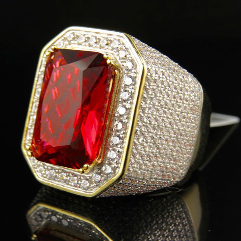 Cross-border source jewelry jewelry Amazon best-selling fashion Europe and the United States Diamond men's ring