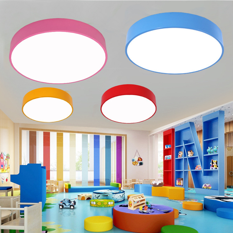 Free shipping LED ceiling lamp round color kindergarten children's clothing store boys and girls children room lamp dimming bedroom lamp Free shipping LED ceiling lamp round color kindergarten children's clothing store boys and girls children room lamp dimming bedroom lamp