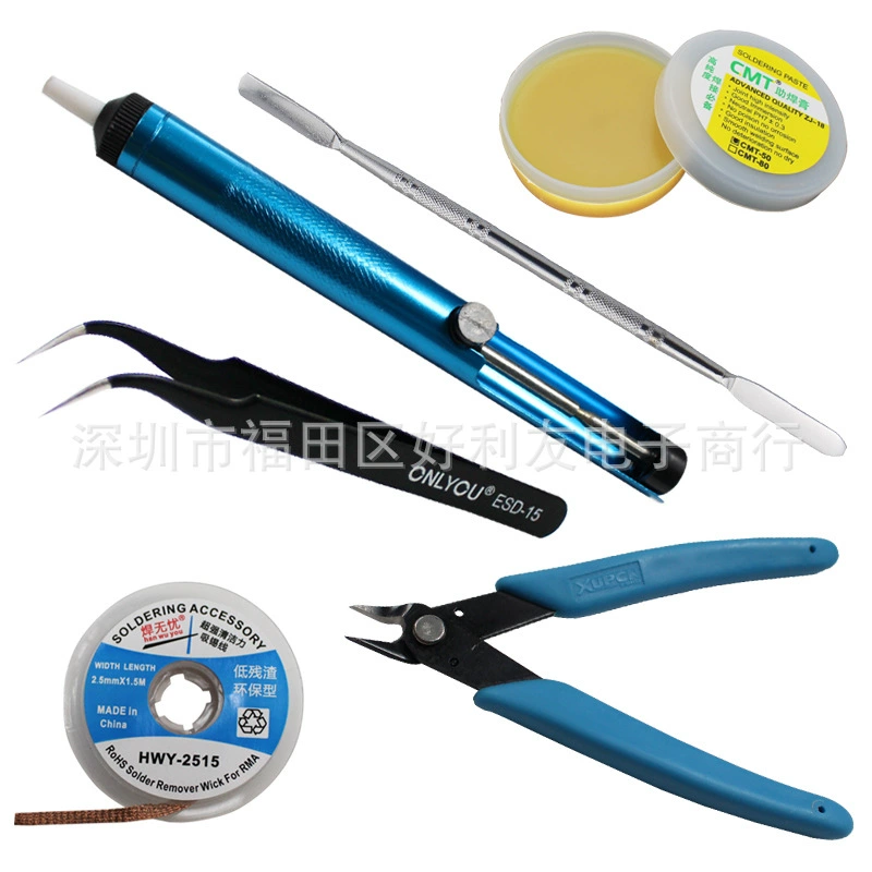 Инструменты для ремонта из 6 предметов DIY Разборка машины режущие плоскогубцы/паяльная паста/Оловянная присоска/пинцет/Оловянная присоска