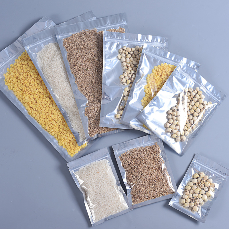 阴阳铝箔平底自封袋糖果食品包装袋半透明阴阳袋坚果试吃通用包装