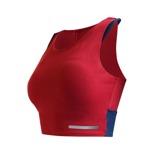 Sports Bra Spring Yoga Backless Top Women Clamping No Bra Cup High Strength Shockproof Running Bra Wholesale