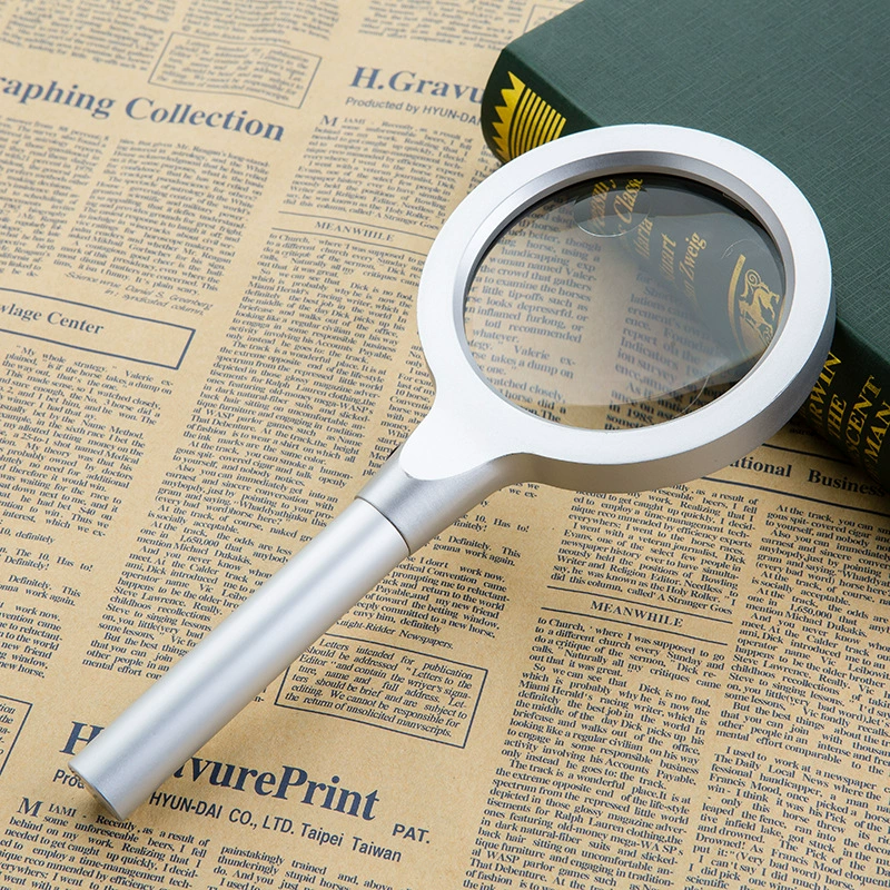 Ручная лупа с 12 лампочками для пожилых людей для чтения газет в высоком разрешении, оптическая лупа, прямые продажи от производителя, защита глаз