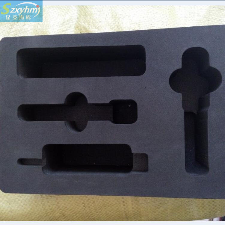 墨绿色海绵植绒 高硬度eva海绵植绒包装内衬 38度EVA内托泡棉