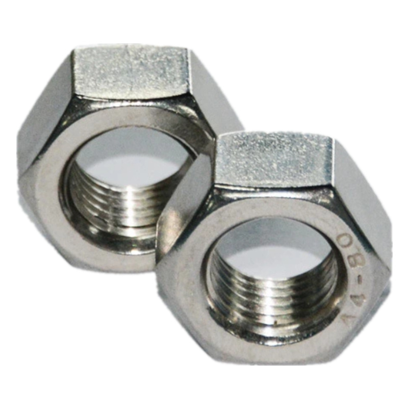 加工304不锈钢螺母不锈钢六角薄螺帽GB6172  M12批发