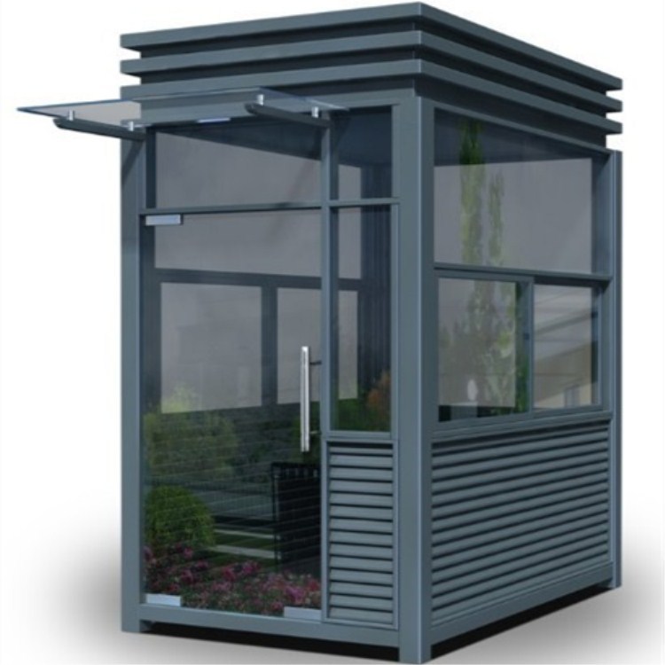 Porta de seguridad móvil, cabina de seguridad, estructura de acero, sala de guardia, cabina de guardia de seguridad pública, estacionamiento, fábrica de cabina de peaje