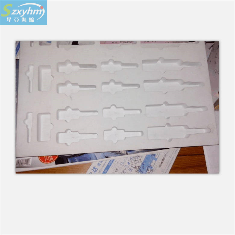 隔热包装海绵盒内槽挖孔泡棉EVA背胶双层贴合内衬厂家加工