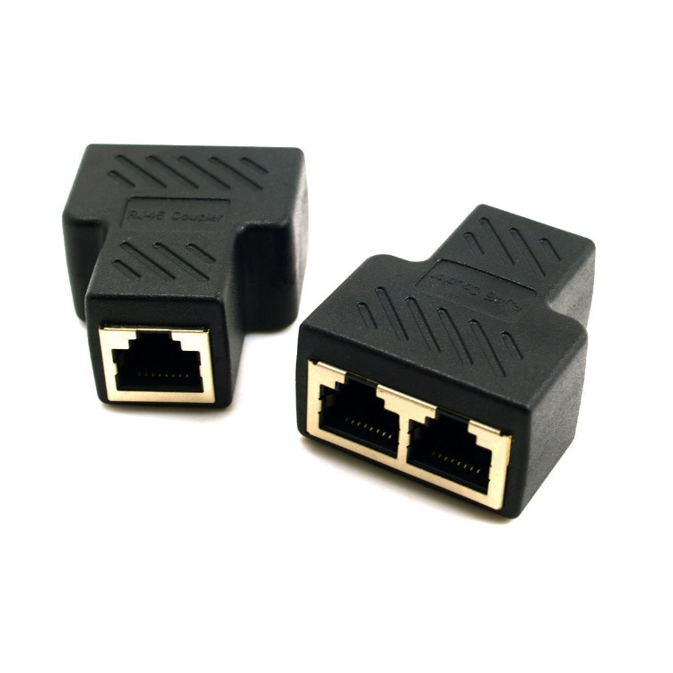 Сетевой конвертер RJ45 один пункт два соединителя три ссылки кабель CAT6 один мужской и два гнезда с защита/экранирование