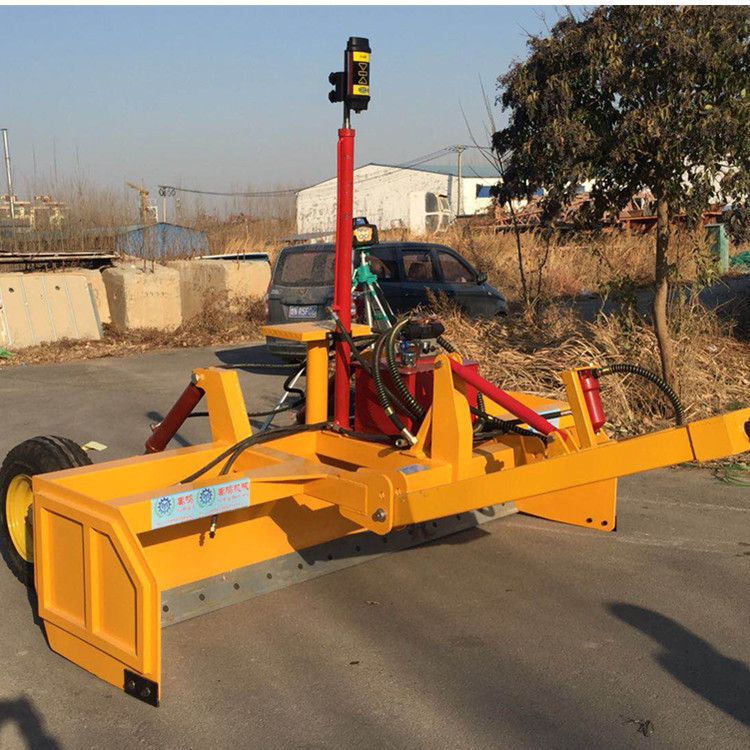 激光平地机 旱地水田整平机械 四轮拖拉机牵引式卫星平地机