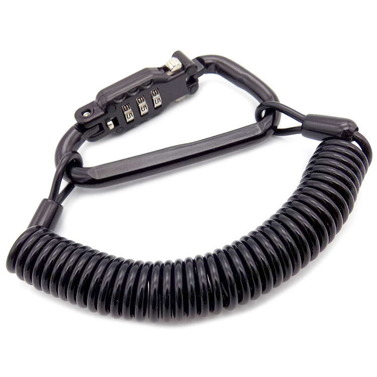 Cerradura de seguridad mini antirrobo con contraseña de aleación de zinc, cerradura de contraseña con resorte para cámara, cerradura de cable para casco eléctrico.