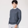 Dark gray round neck