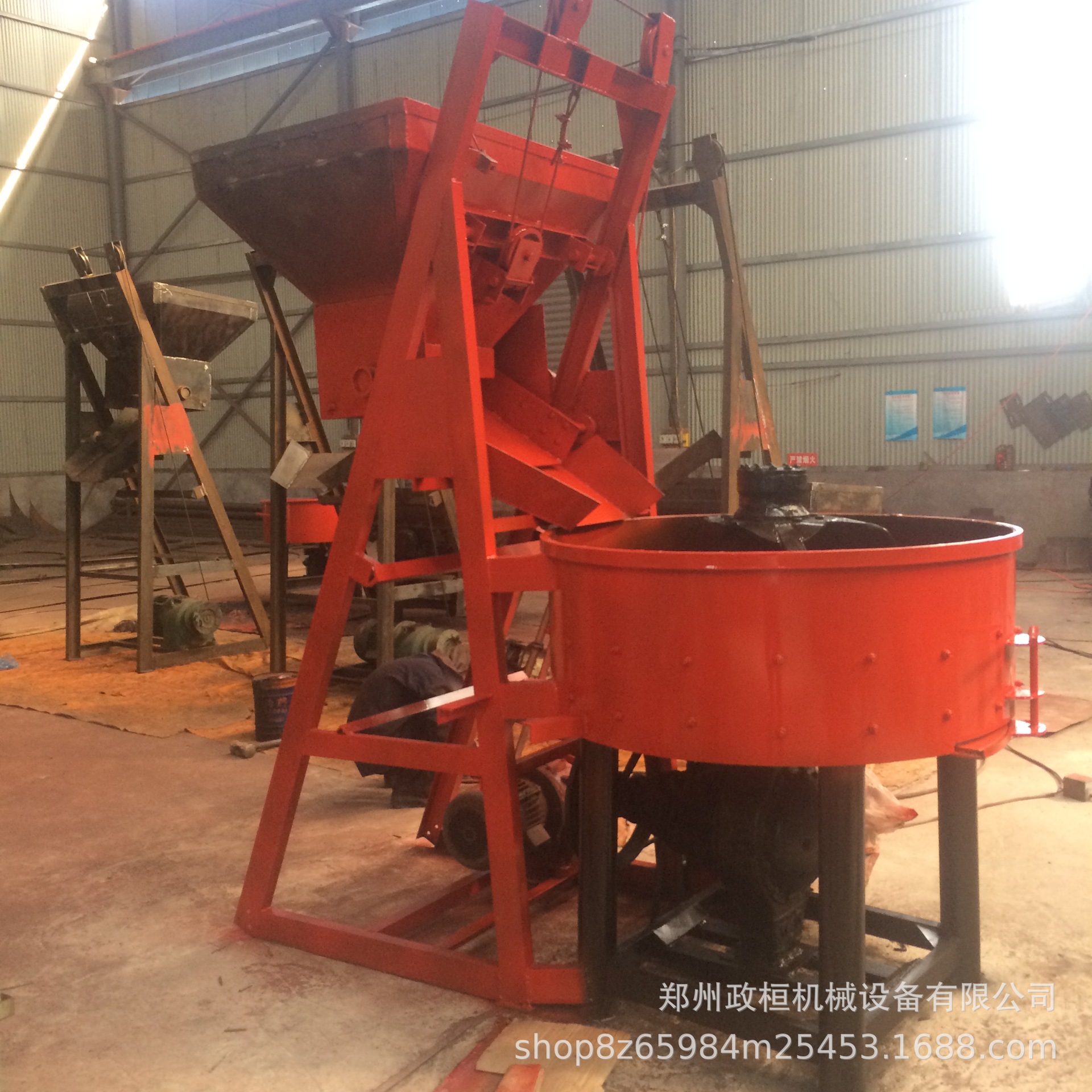 jw750强制式搅拌机 自动上料平口搅拌机立式jw1000型搅拌机