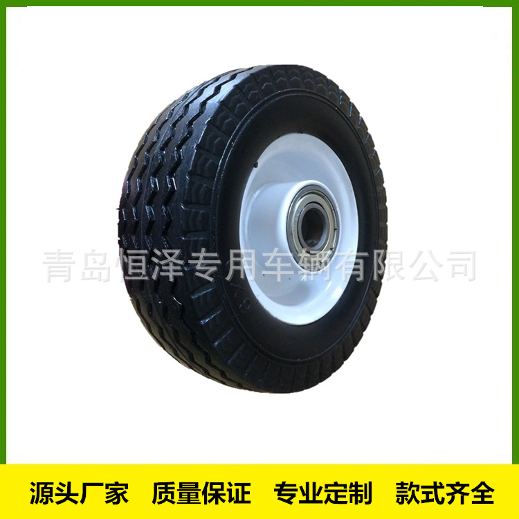 6x2聚氨酯发泡轮，6寸减震童车实心轮胎6x2，6寸发泡胎工具车轮子