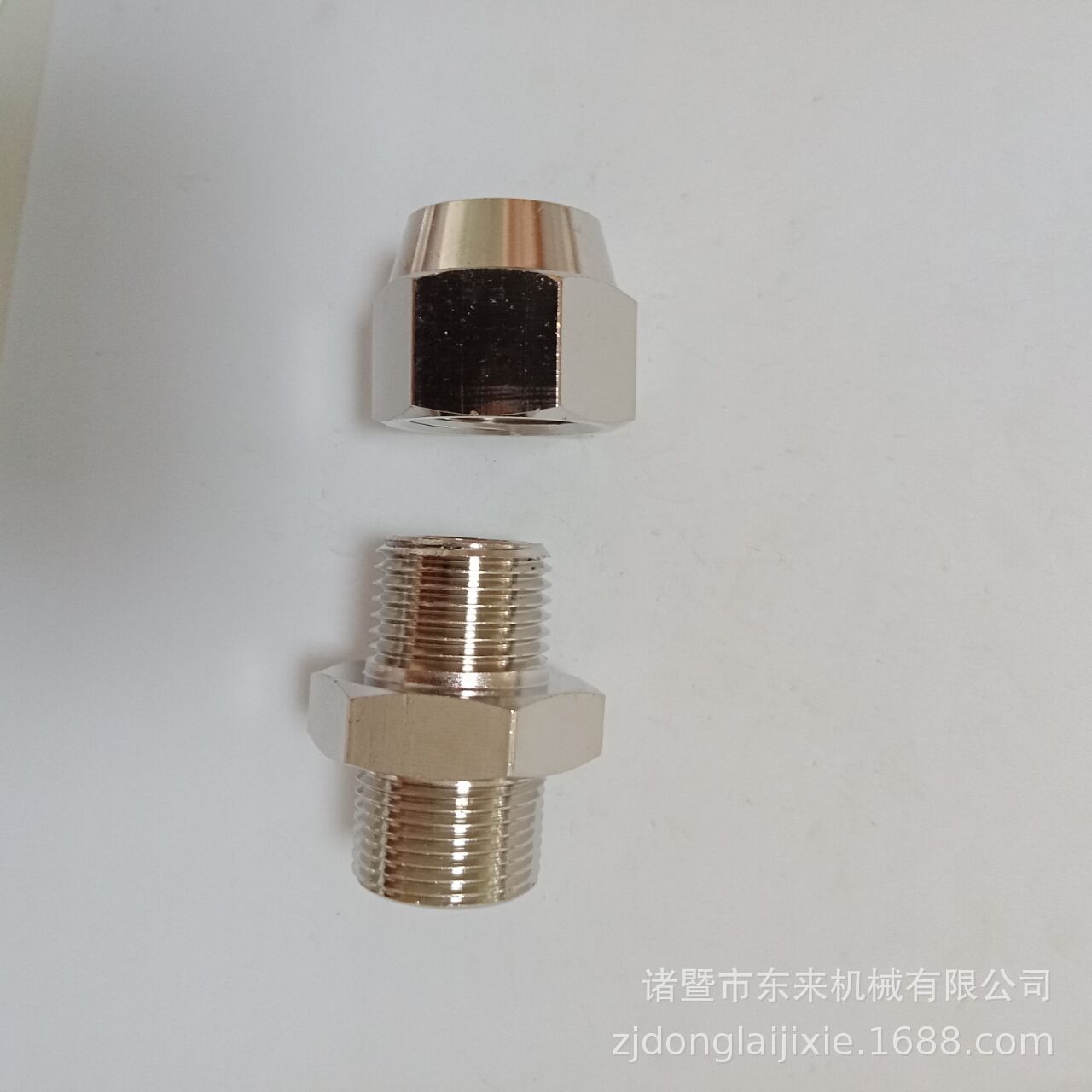 铜镀铬接头 电池阀卡套接头 控船用液压舵机接头