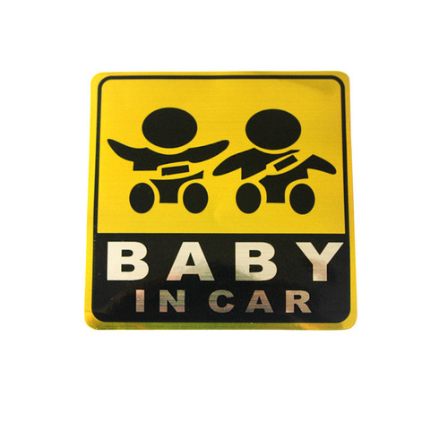Car baby stickers baby in car baby car stickers car body stickers safety reminder stickers