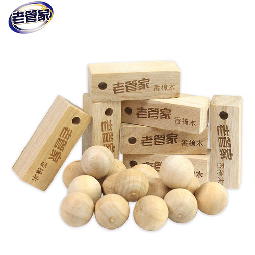 Lao Guanjia natural camphor wood strips and balls replace mothballs in wardrobe to prevent insect influx, aromatic deodorant and cockroach prevention