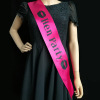 High -end welcome etiquette belt rose red seal black Hen party shoulder strap wholesale festival supplies shoulder strap