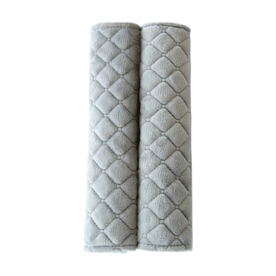 Pads, Embroidered Shoulder Pads, Seat belt shoulder pad - f-gray-single-opp