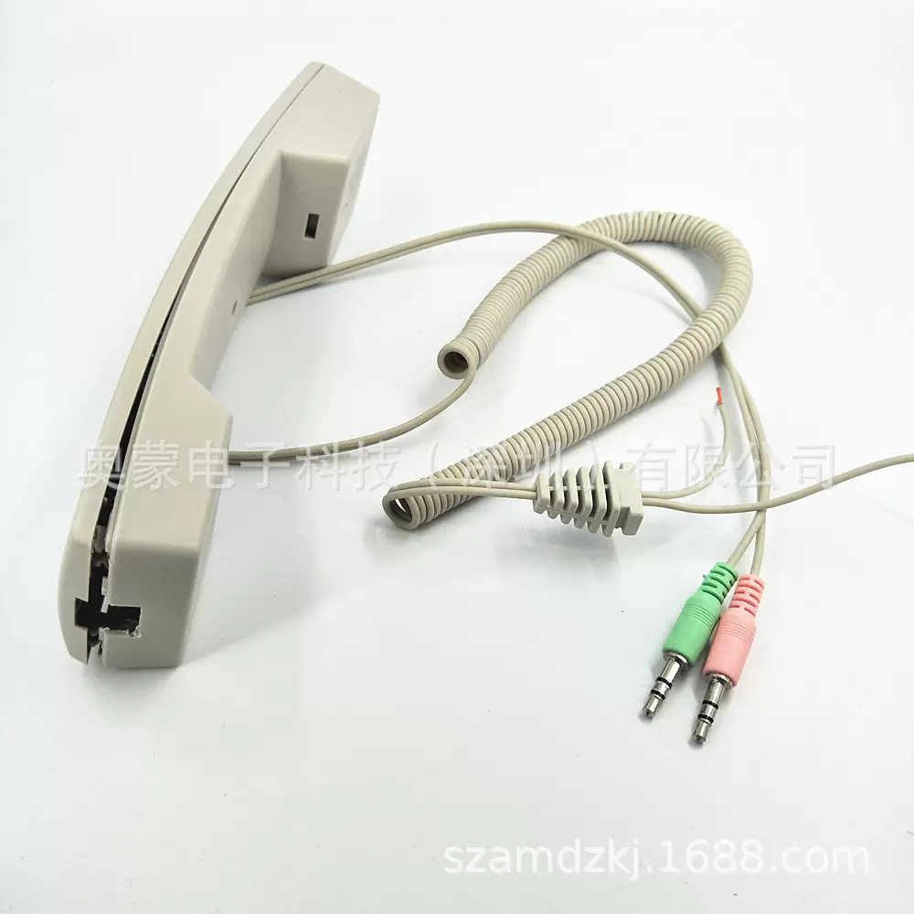 TPU螺旋线 视频电话螺旋线 耳机螺旋线 双音频插头电话弹簧线