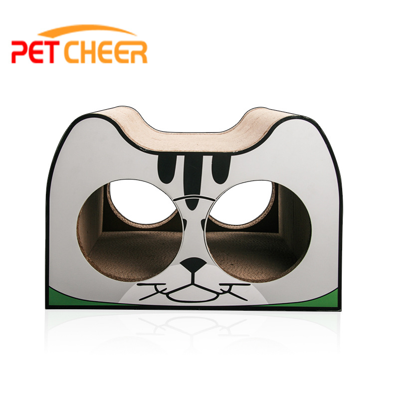 PetCheer 고양이 긁기 이중 구멍 고양이방 갈기 발톱 유물 고양이 둥지 고양이 긁기 판 공장 판매 고양이 용품 골판지 둥지