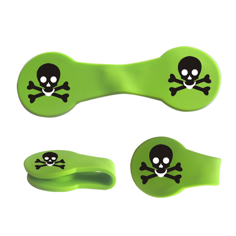 磁力硅胶N35磁铁夹绕线器钱夹长尾夹子书夹太阳帽磁吸帽夹创意