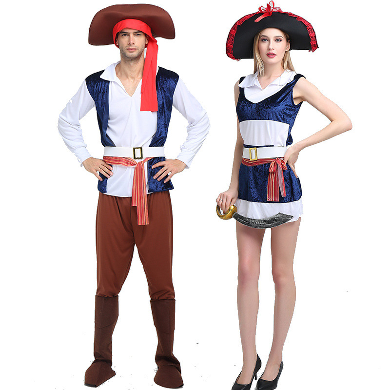 cosplay Halloween Adult Dress Up Costume Performance Clothing Pirate Characters Clothing Adult Pirates of the Caribbean Costume