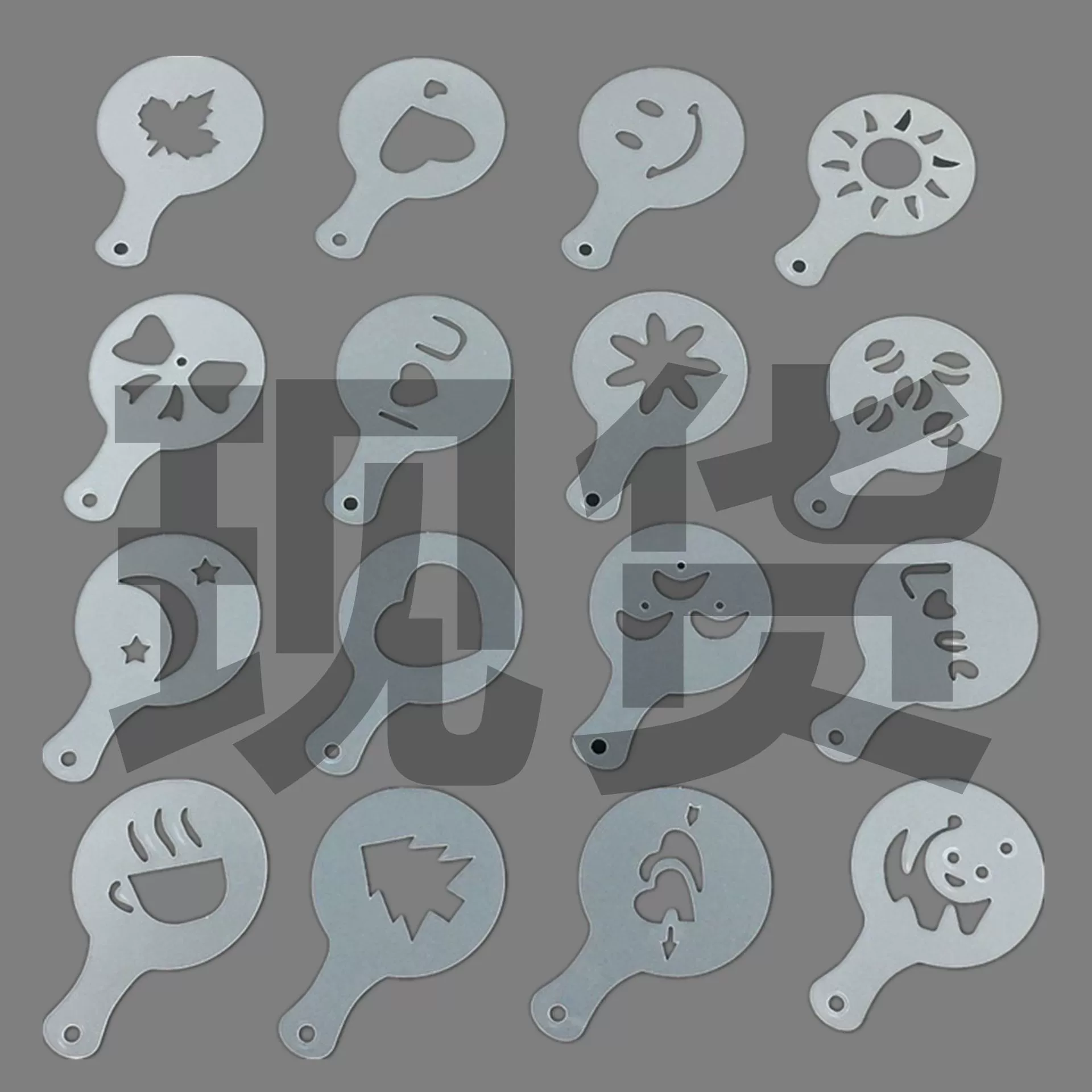 Причудливая печать кофе Гирлянда плесень латте капучино 16 моделей 34 г в комплекте