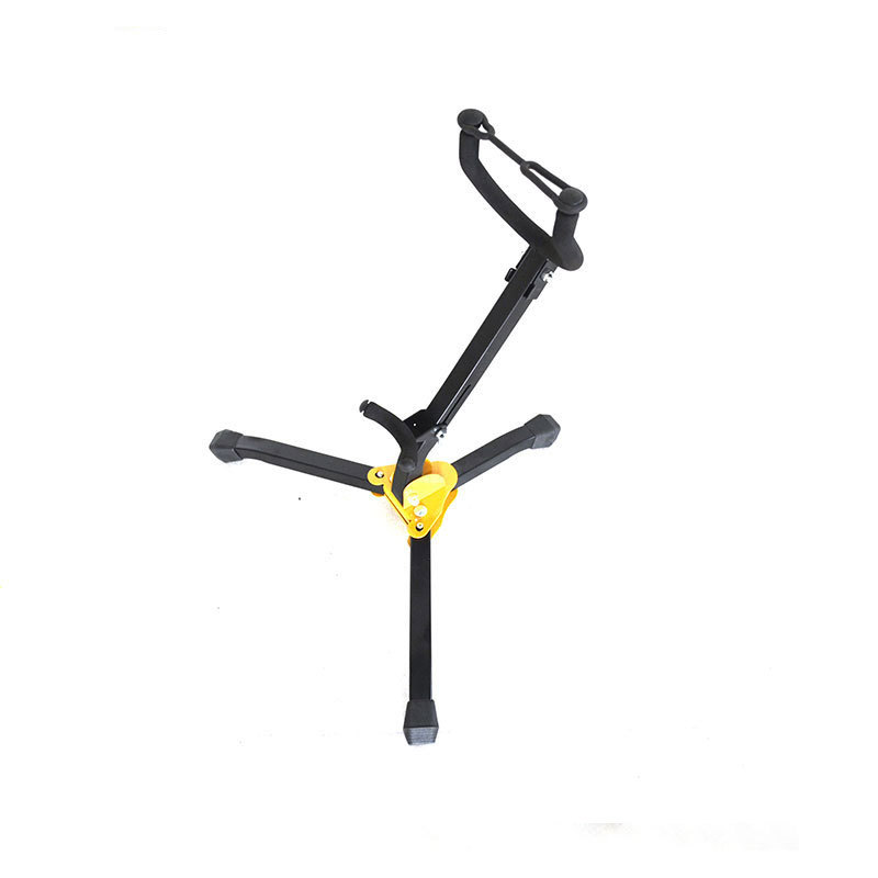Fábrica al por mayor soporte saxofón alto tenor plegable codo flauta sola primavera negro tubo accesorios de instrumentos musicales image 7