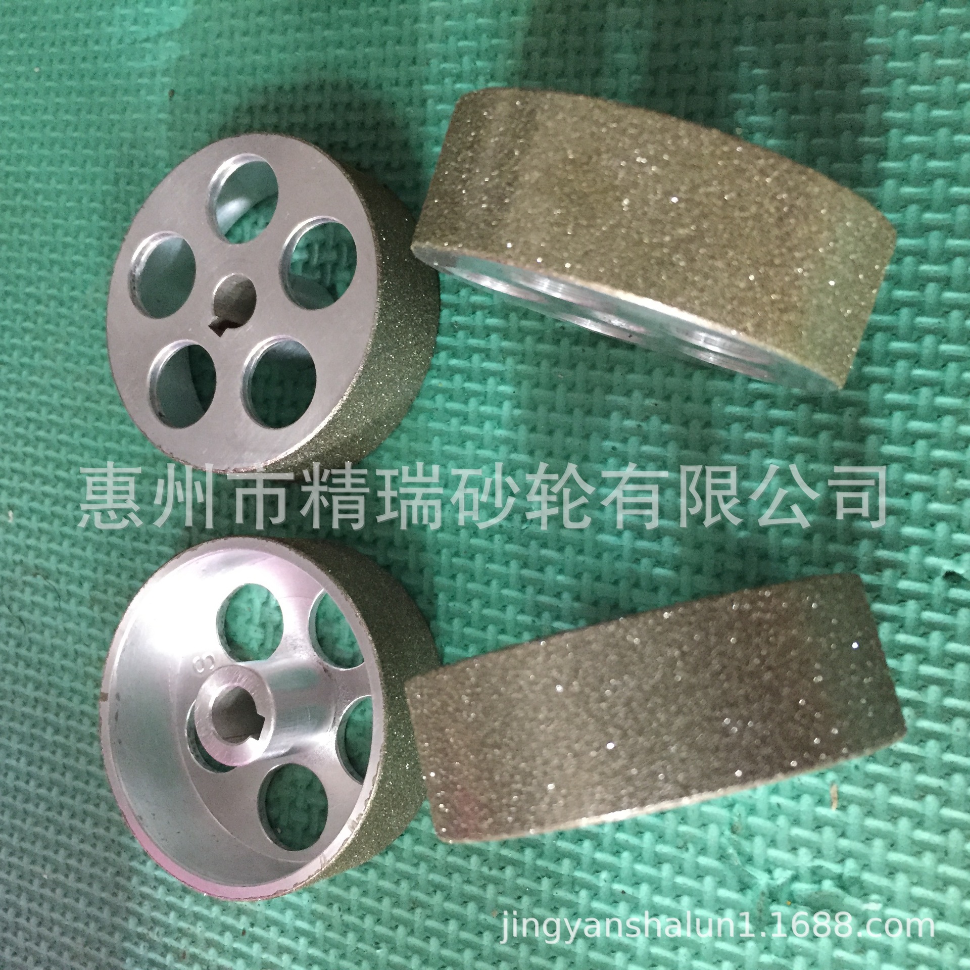 厂家直销过胶喷砂金刚石砂轮,电镀喷涂砂轮,铝轮基体表面镀砂加工
