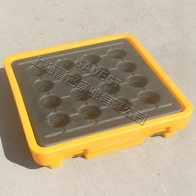 厂家现货供应塑料防渗漏平台叉车栈板 单桶盛漏平台