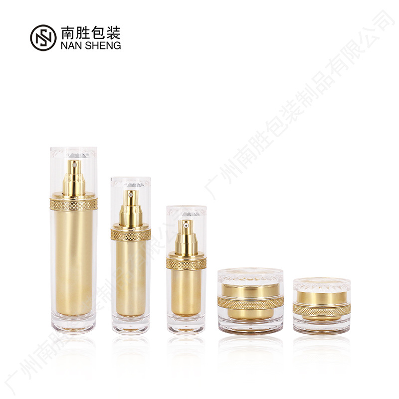 亚克力化妆瓶 30ml按压泵头精华液瓶双层50g贵妇膏护肤品膏霜瓶