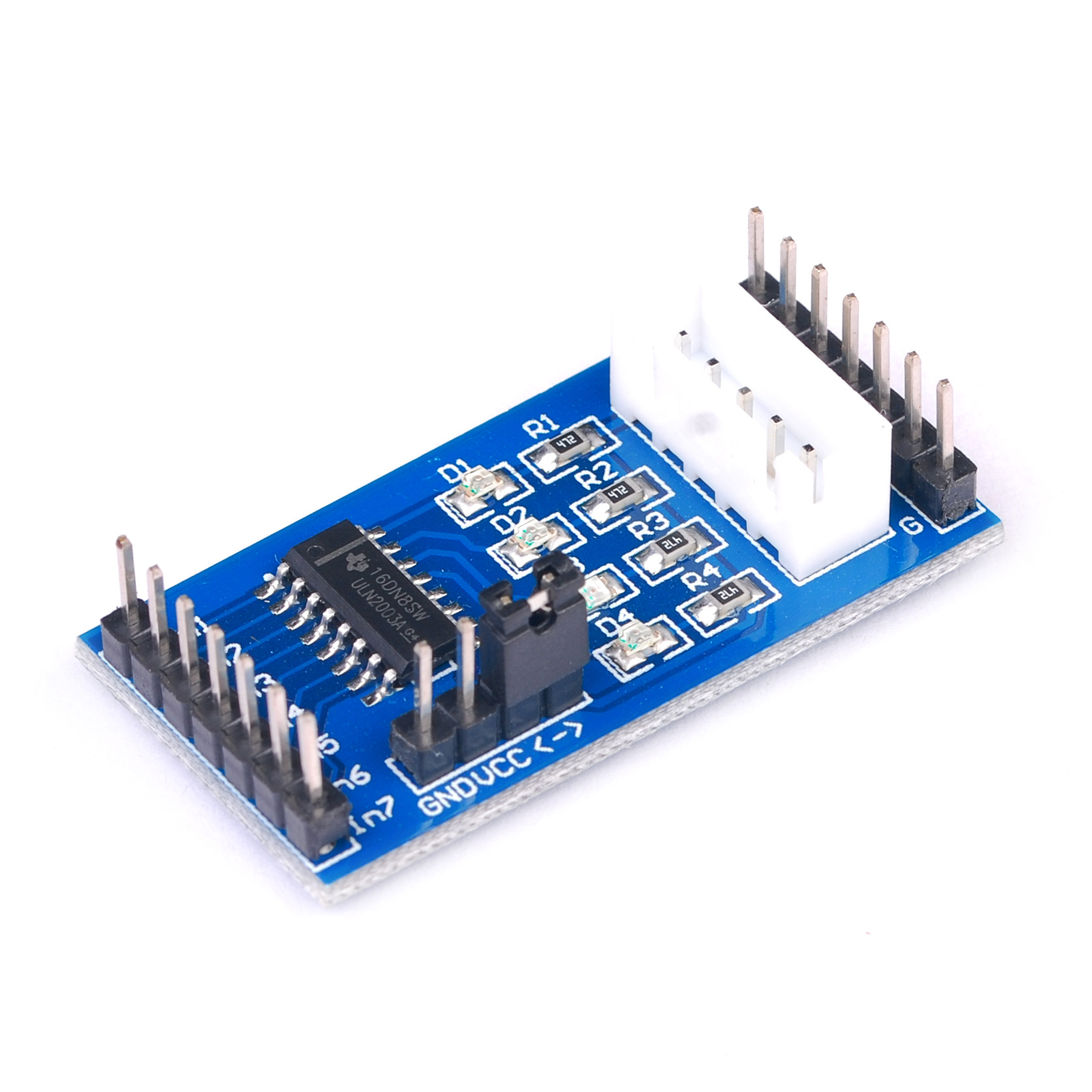 新款 ULN2003 五线四相 步进电机 驱动模块 驱动板 排针向上