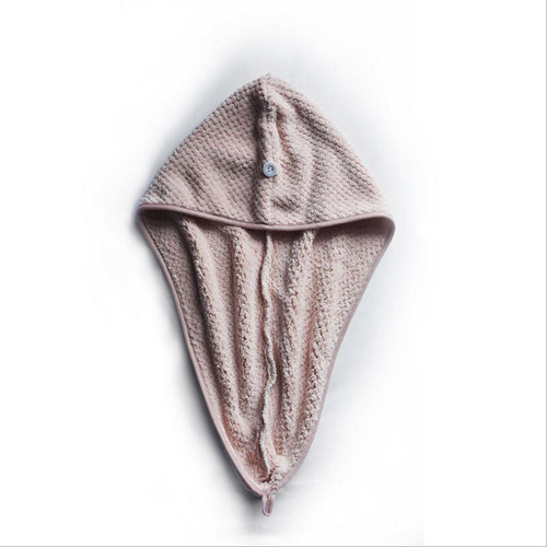 Pineapple grid dry hair cap plain coral velvet shower cap bag turban quick-drying strong water absorption thickened women's new O206