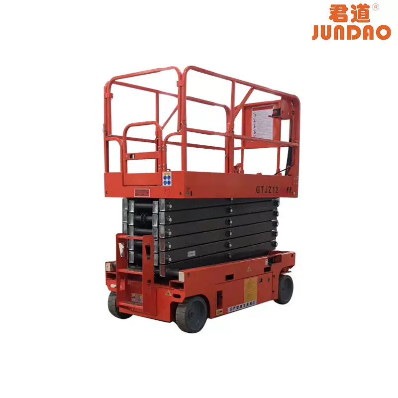 广州君道自行走升降机直供剪叉式升降平台园林全自动高空维修云梯