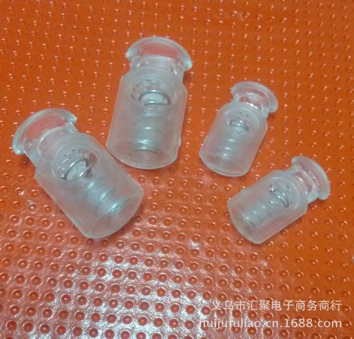 Factory direct sales supply high quality plastic transparent plastic spring buckle ball spherical transparent spring buckle
